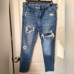 American Eagle Cozy Next Level Stretch Hi-Rise Jeggings ; Size 10 X-Short